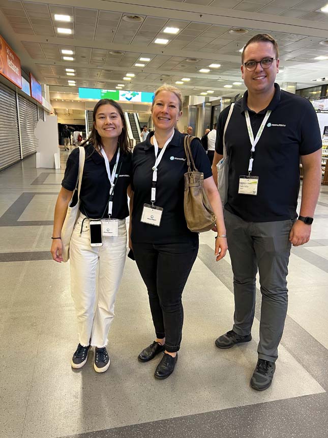 L'équipe allemande de Mano Mano : Naomi Sonoda, Julia Sheipl et Florian Vollmer