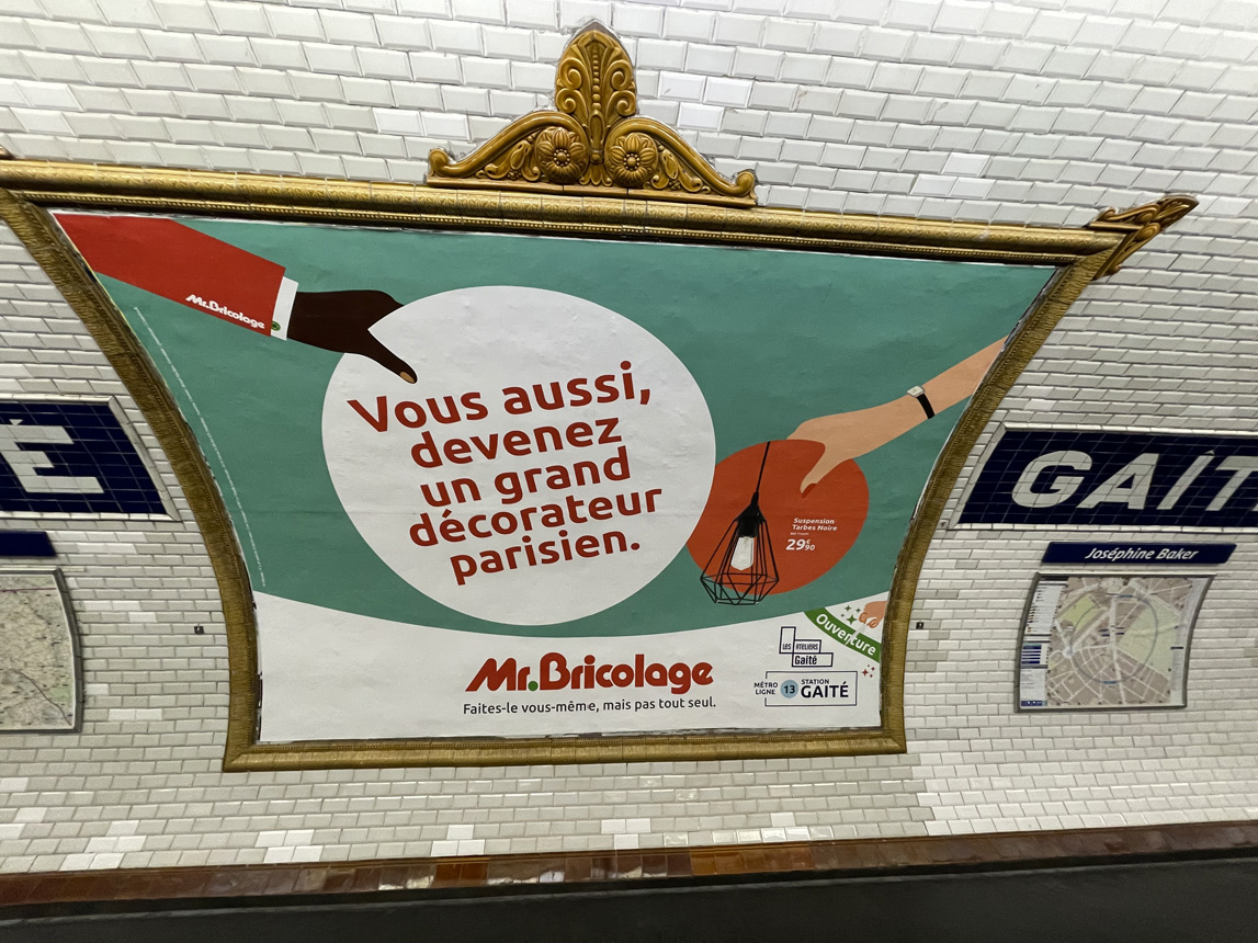 Publicité métro