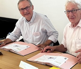 Mathieu Pivain, Président de la FM et Jean-Luc Guéry, Président d'Inoha