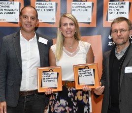L'équipe Weldom :  Sylvain VANDENBUSSCHE, leader de l'animation réseau,  Lucie FREAL, leader stratégie Habitant, Olivier DEGAVRE : leader du développement de la franchise