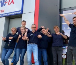 Ici, l’équipe du dépôt Screwfix qui vient d’ouvrir au Havre (Seine-Maritime) ce jeudi 19 octobre.