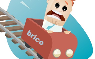 Chute du marché bricolage