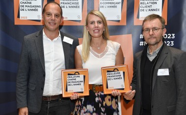 L'équipe Weldom :  Sylvain VANDENBUSSCHE, leader de l'animation réseau,  Lucie FREAL, leader stratégie Habitant, Olivier DEGAVRE : leader du développement de la franchise